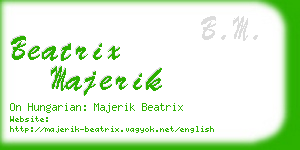 beatrix majerik business card